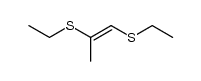 trans-1,2-di(ethylthio)-1-propene Structure