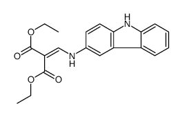 diethyl 2-[(9H-carbazol-3-ylamino)methylidene]propanedioate Structure