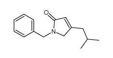 1-benzyl-4-isobutyl-1,5-dihydropyrrol-2-one结构式