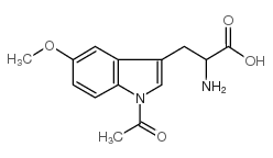 2-acetamido-3-(5-methoxy-1H-indol-3-yl)propanoic acid,hydrate Structure