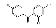 (4-Bromo-2-chlorophenyl)(4-chlorophenyl)methanone结构式