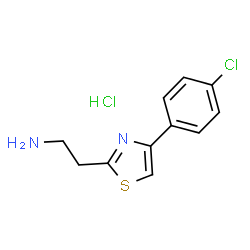 2-[4-(4-Chloro-phenyl)-thiazol-2-yl]-ethylaminehydrochloride Structure