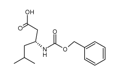 3-[(benzyloxycarbonyl)amino]-5-methylhexanoic acid结构式
