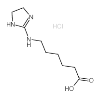 6-(4,5-Dihydro-1H-imidazol-2-ylamino)-hexanoic acid hydrochloride结构式