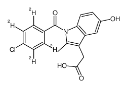 O-Desmethyl Indomethacin-d4结构式