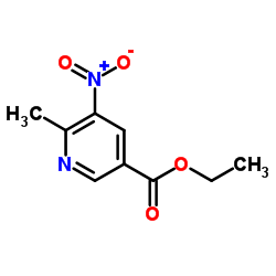 6-甲基-5-硝基烟酸乙酯结构式