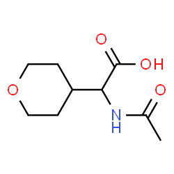 2-acetamido-2-(oxan-4-yl)acetic acid Structure