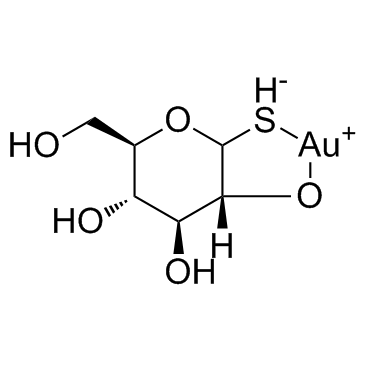 Aurothioglucose structure