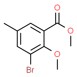 Methyl 3-bromo-2-methoxy-5-methylbenzoate Structure