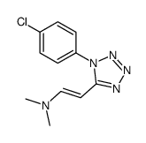 2-[1-(4-chlorophenyl)tetrazol-5-yl]-N,N-dimethylethenamine结构式