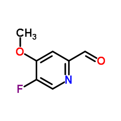 5-Fluoro-4-methoxy-2-pyridinecarbaldehyde Structure