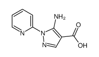 5-氨基-1-(2-吡啶)-1H-吡唑-4-羧酸结构式