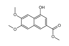 4-羟基-6,7-二甲氧基-2-萘羧酸甲酯结构式