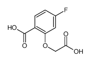 2-(Carboxymethoxy)-4-fluorobenzoic Acid Structure