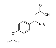 3-氨基-3-(4-二氟甲氧基苯基)-丙酸结构式