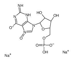 disodium,[(2R,3S,4R,5R)-5-(2-amino-7-oxido-6-oxo-3H-purin-7-ium-9-yl)-3,4-dihydroxyoxolan-2-yl]methyl phosphate Structure
