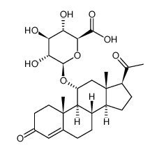 11-hydroxyprogesterone 11-glucuronide structure