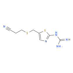 1-(5-(((2-氨基乙基)硫基)甲基)噻唑-2-基)胍结构式