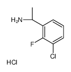 (S)-1-(3-氯-2-氟苯基)乙胺盐酸盐结构式