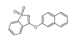 3-(2-Naphthyloxy)-1λ6,2-benzothiazole 1,1-dioxide结构式