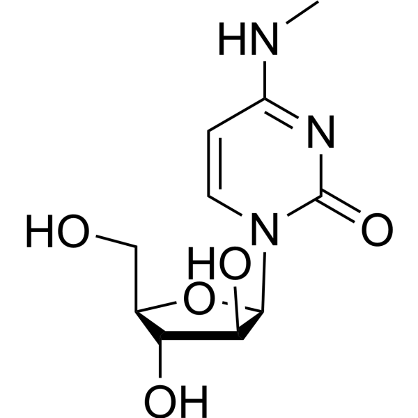 2(1H)-Pyrimidinone, 1-b-D-arabinofuranosyl-4-(methylamino)-结构式