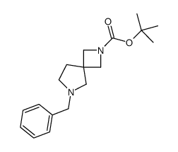 6-苄基-2,6-二氮杂螺[3.4]辛烷-2-羧酸叔丁酯结构式