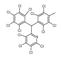 (pentachlorophenyl)(tetrachloro-4-methylphenyl)(tetrachloro-2-pyridyl)methane Structure