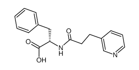 (S)-3-Phenyl-2-(3-pyridin-3-yl-propionylamino)-propionic acid Structure