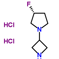 (3S)-1-(3-Azetidinyl)-3-fluoro-Pyrrolidine structure