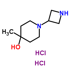 1-(氮杂环丁烷-3-基)-4-甲基哌啶-4-醇二盐酸盐结构式