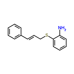 2-{[(2E)-3-Phenyl-2-propen-1-yl]sulfanyl}aniline Structure