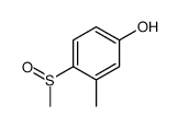 Phenol, 3-methyl-4-(methylsulfinyl)- Structure