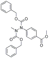 dibenzyl 1-(4-(Methoxycarbonyl)phenyl)-2-Methylhydrazine-1,2-dicarboxylate Structure
