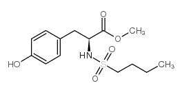 n-丁基磺酰基-l-p-羟基苯基丙氨酸甲酯结构式