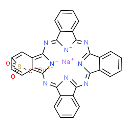 sodium [29H,31H-phthalocyanine-2-sulphonato(3-)-N29,N30,N31,N32]cuprate(1-) picture