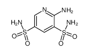 2-AMINOPYRIDINE-3,5-DISULFONAMIDE Structure