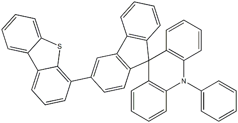 3'-(二苯并[b,d]噻吩-4-基)-10-苯基-10H-螺[ac啶-9,9'-芴]结构式