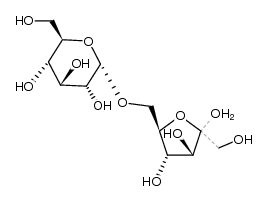 6-O-(α-D-glucopyranosyl)-D-fructofuranose Structure