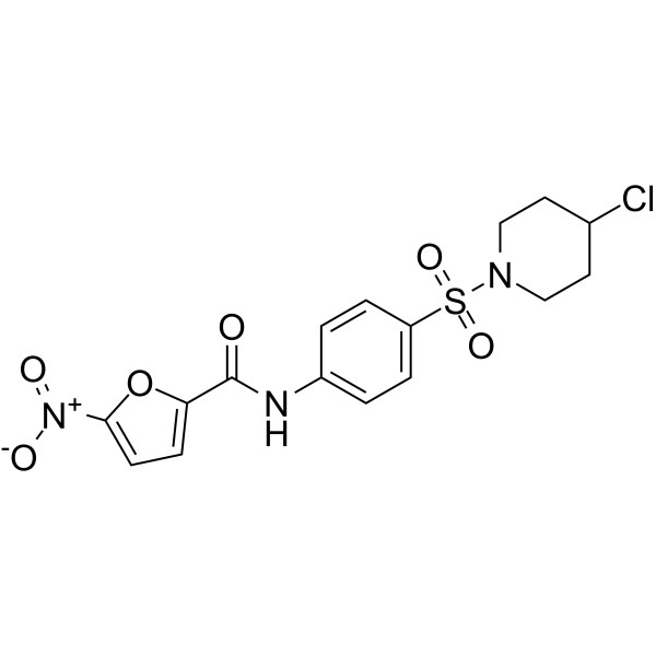 N-{4-[(4-Chloro-1-piperidinyl)sulfonyl]phenyl}-5-nitro-2-furamide结构式