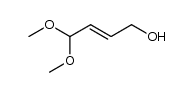 trans-4,4-dimethoxy-2-butenol Structure