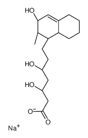 7-(3-hydroxy-2-methyl-1,2,3,5,6,7,8,8a-octahydro-1-naphtalenyl)-3,5-dihydroxyheptanoic acid structure