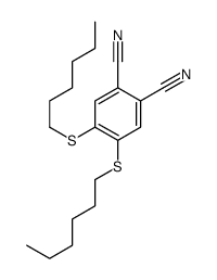 4,5-bis(hexylsulfanyl)benzene-1,2-dicarbonitrile结构式