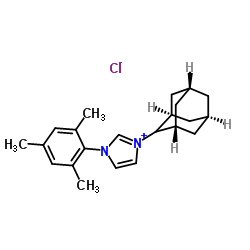 1-(2,4,6-三甲基苯基)-3-(金刚烷基)氯化咪唑结构式
