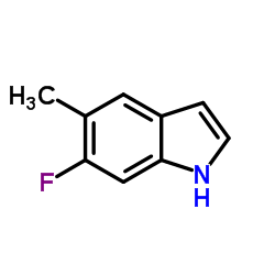 6-氟-5-甲基-1H-吲哚结构式