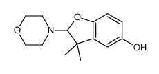 3,3-dimethyl-2-morpholin-4-yl-2H-1-benzofuran-5-ol Structure