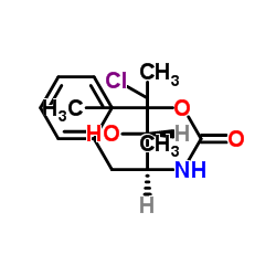 tert-Butyl ((2S,3S)-4-chloro-3-hydroxy-1-phenylbutan-2-yl)carbamate Structure