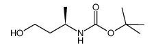 (R)-(4-羟基丁-2-基)氨基甲酸叔丁酯结构式
