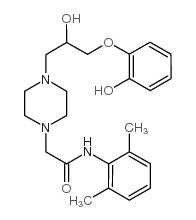 n-(2,6-二甲基苯基)-4-[2-羟基-3-(2-羟基苯氧基)丙基]-1-哌嗪乙酰胺图片