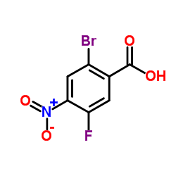 2-Bromo-5-fluoro-4-nitrobenzoic acid Structure