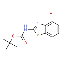 (4-溴苯并[d]噻唑-2-基)氨基甲酸叔丁酯结构式